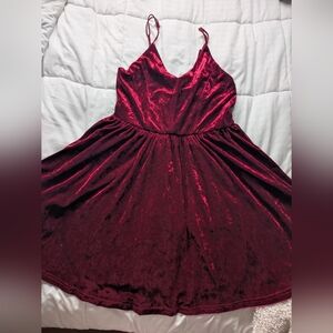 Red Velvet Cocktail Dress